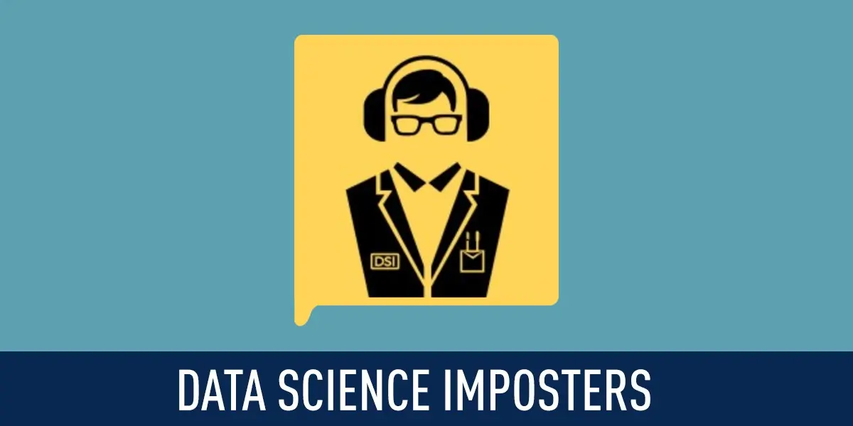 The data science imposters podcast logo