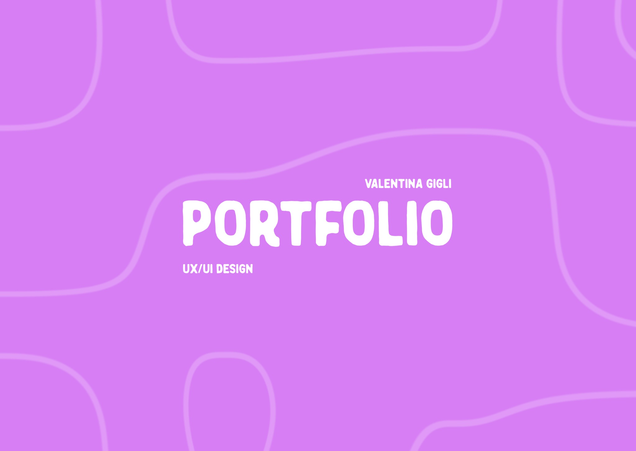 A screenshot of Valentina Gigli’s UX portfolio