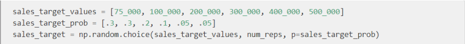 屏幕截图构建统一分布过程手动选择概率率(使用NumPy随机选择)