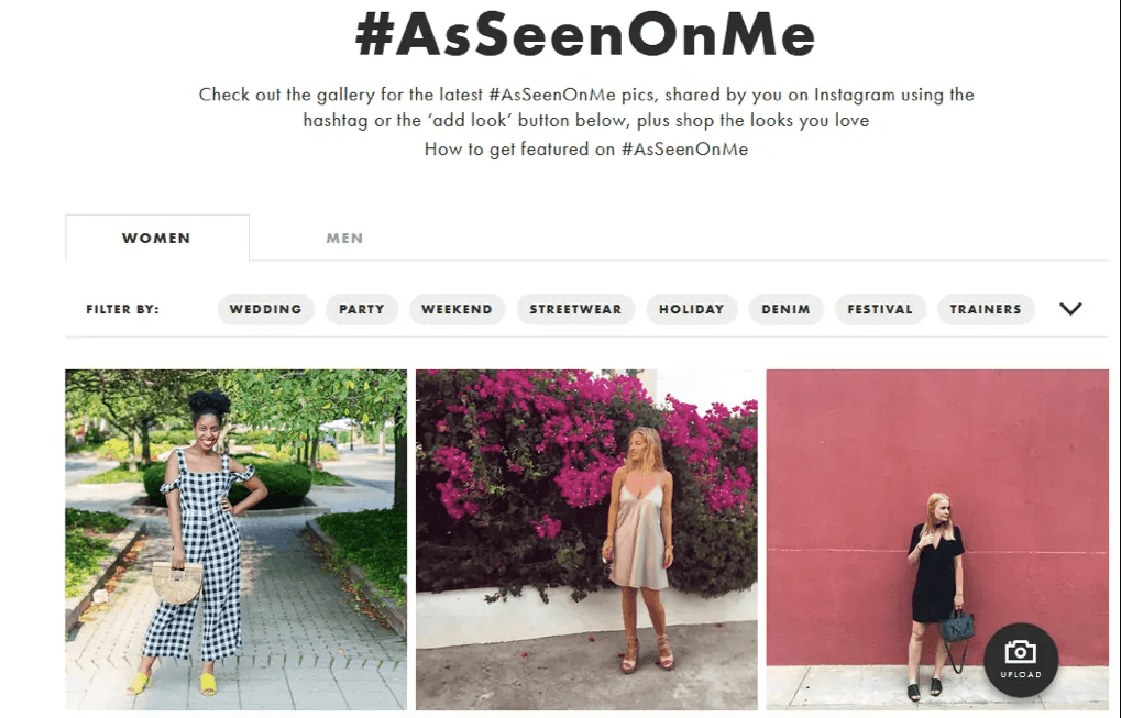 The "As Seen On Me" campaign run by ASOS as part of their wider digital marketing strategy