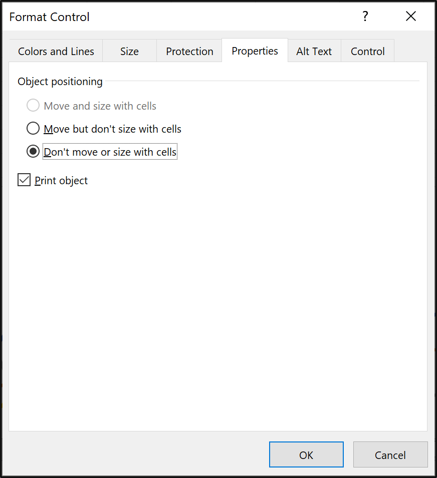 Inserting a checkbox in Microsoft Excel