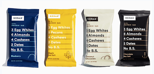 Copywriting example from RXBAR