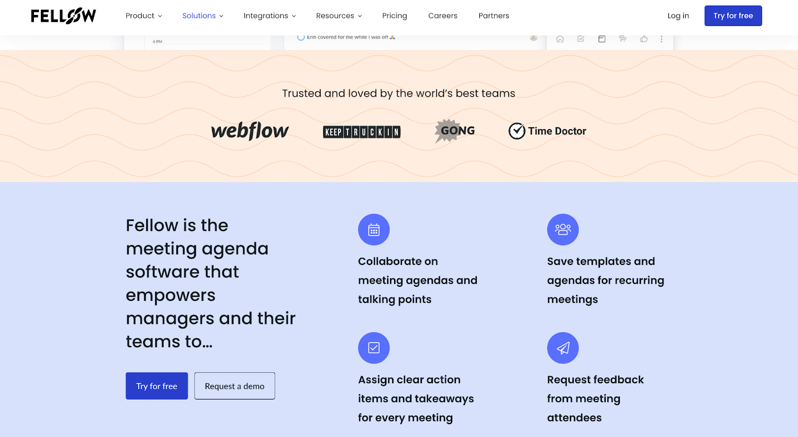 Fellow sales page