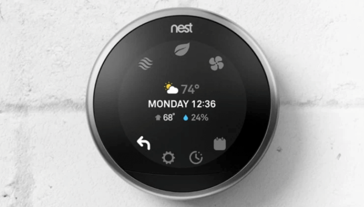 An image of the Nest thermostat.