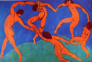 henry matisse's painting, dance, uses the principle of design alignment and balance