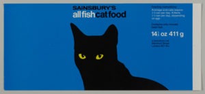 advertisement for Sainsbury's cat food uses the principle of design, emphasis