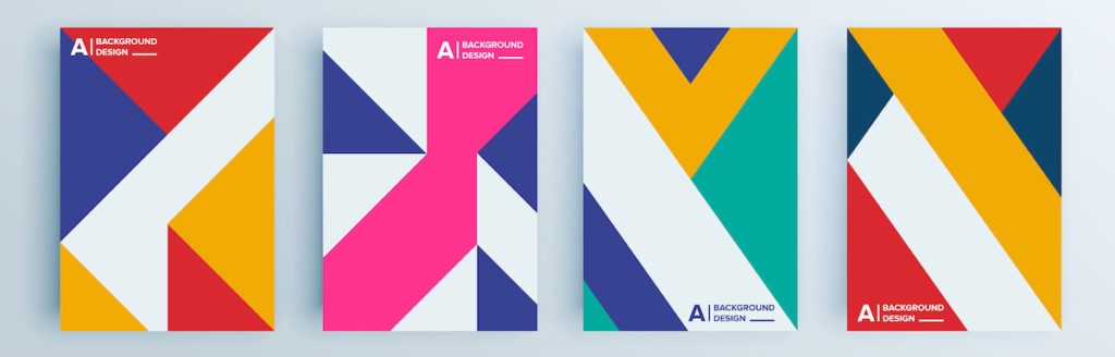 shapes on books cover show graphic design principles