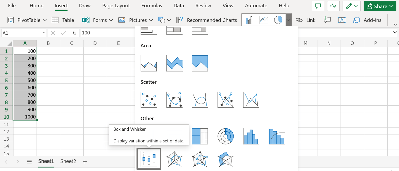 How to: Make a Box and Whisker Plot in Excel