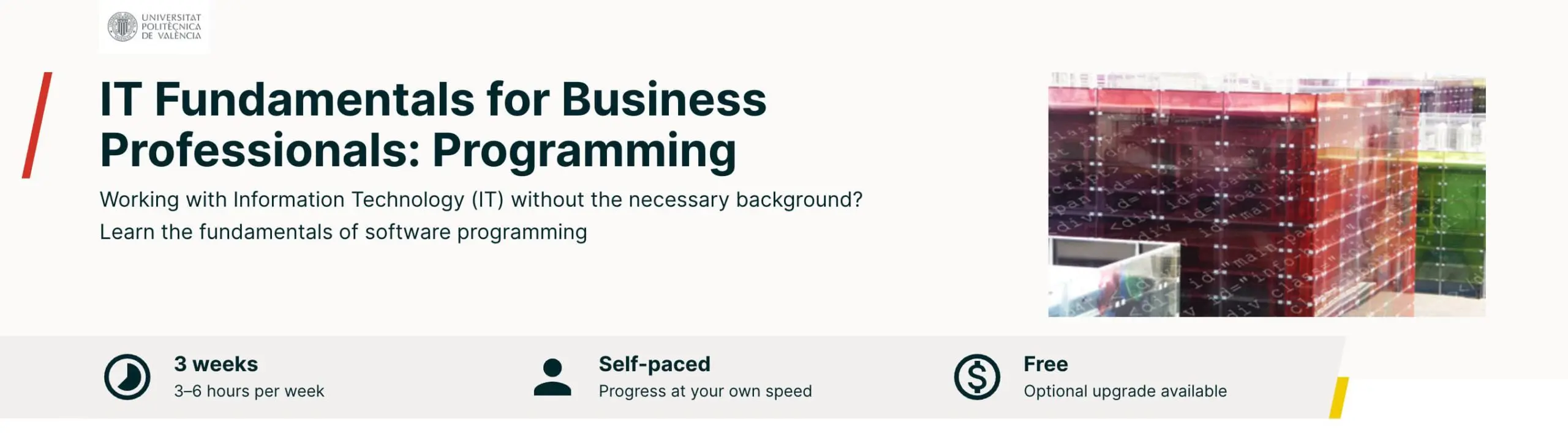 A screenshot of EdX’s IT Fundamentals for Business Professionals: Programming, one of the best IT online certifications 