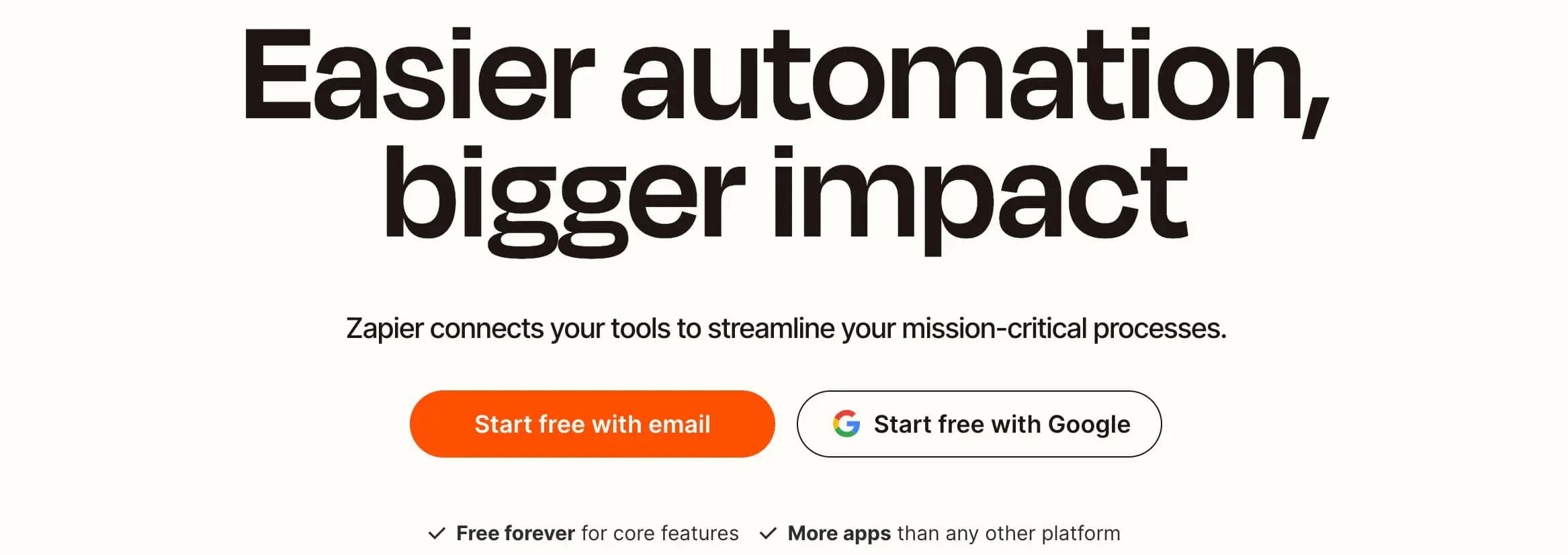A screenshot of the Zapier website, one of the best ai tools for digital marketing