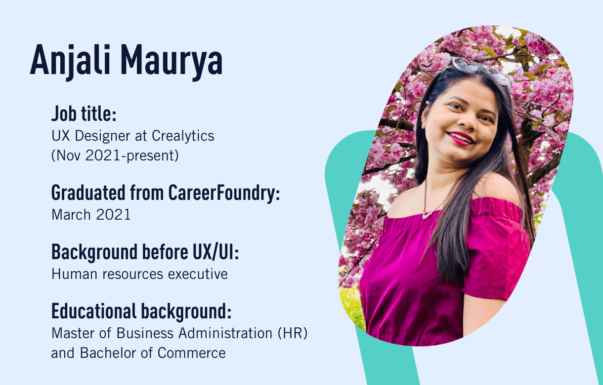 Anjali Maurya从HR转生后成为UX设计师