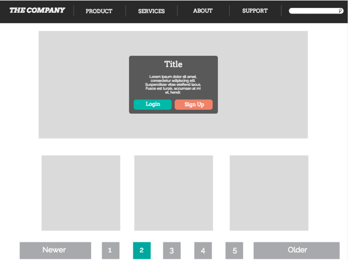 Creating wireframes on Canva