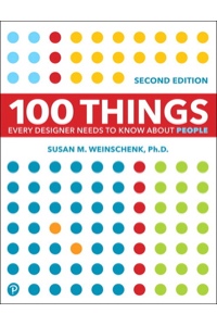 Book cover for 100 Things Every Designer Needs to Know About People by Susan M. Weinschenk