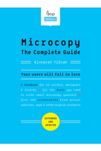 Book cover for Microcopy: The Complete Guide by Kinnerest Yifrah