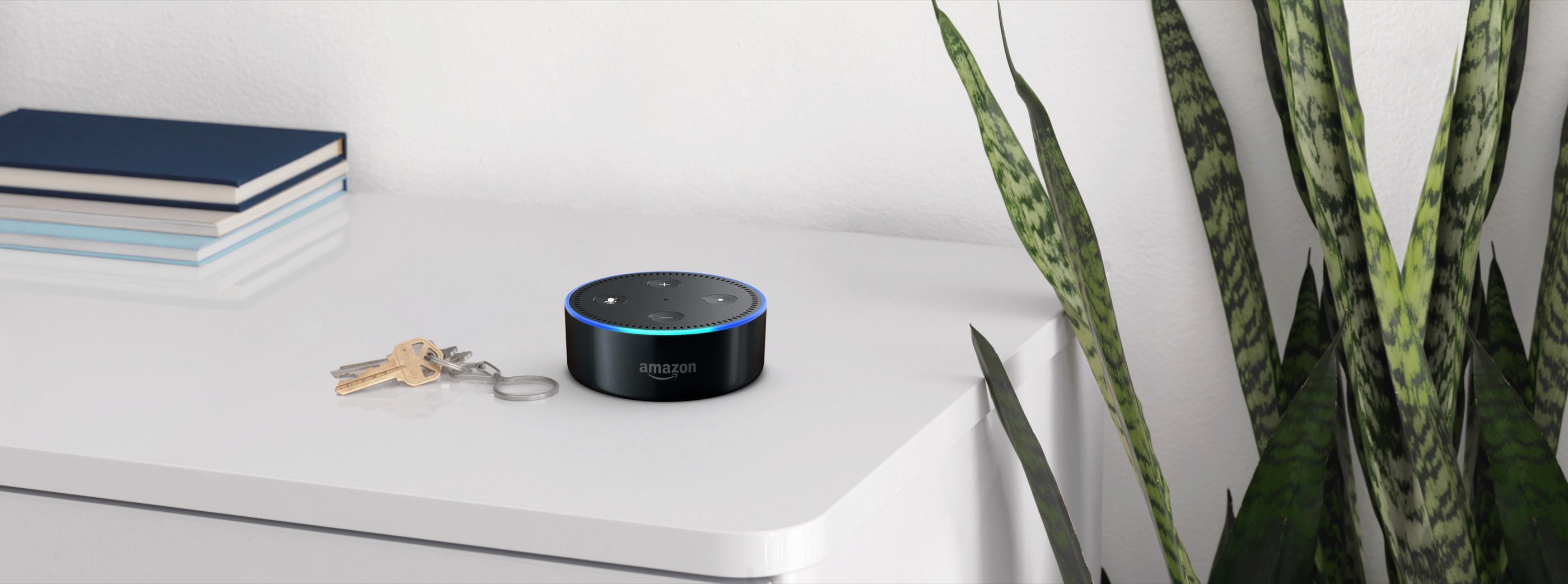 The Amazon Echo Dot smart voice assistant