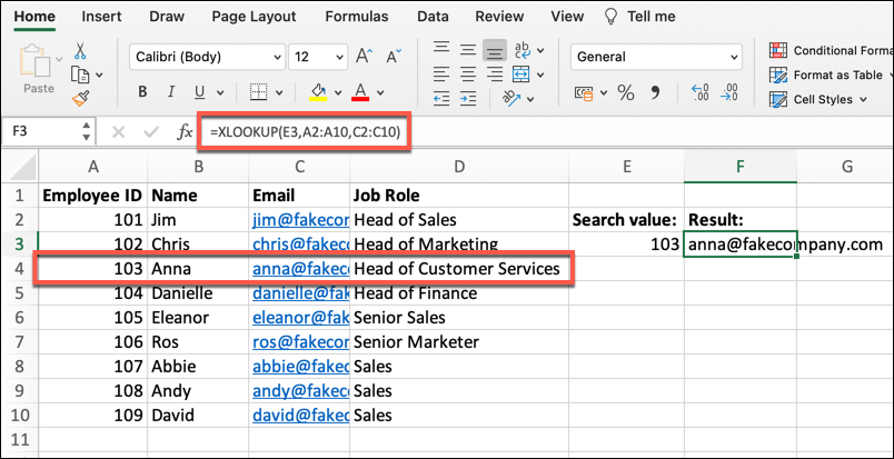 microsoft excel examples