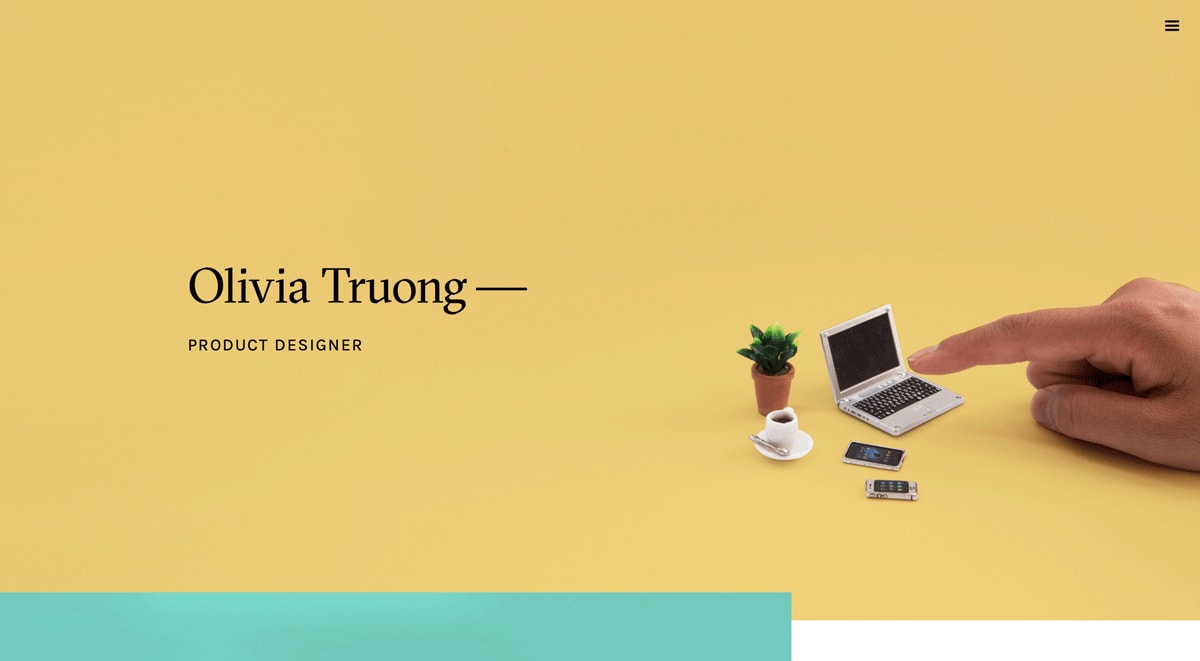 An extract from Oliva Truong's UX design portfolio